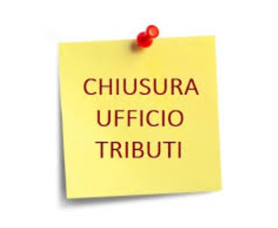 Chiusura Ufficio Tributi